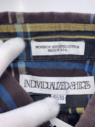 商品画像：長袖シャツ/15.5/コットン/マルチカラー/チェック 3