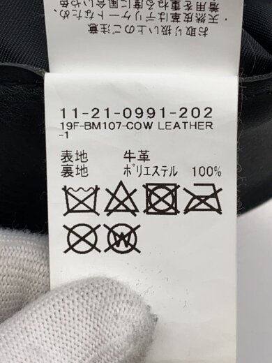 商品画像：5ポケット/ボトム/S/牛革/BLK/11-21-0991-202 5