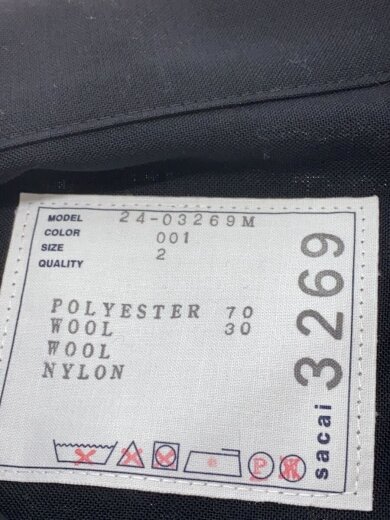 商品画像：24SS/suiting shirt/半袖シャツ/2/ポリエステル/BLK/24-03269M 3