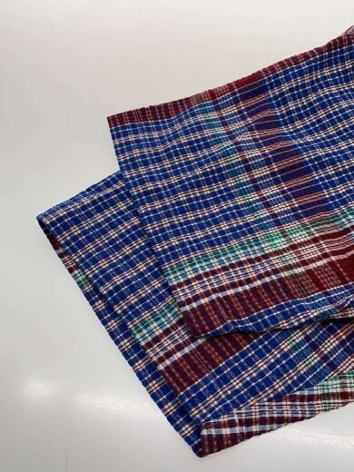 商品画像：シアサッカー/半袖シャツ/L/コットン/マルチカラー/チェック 5