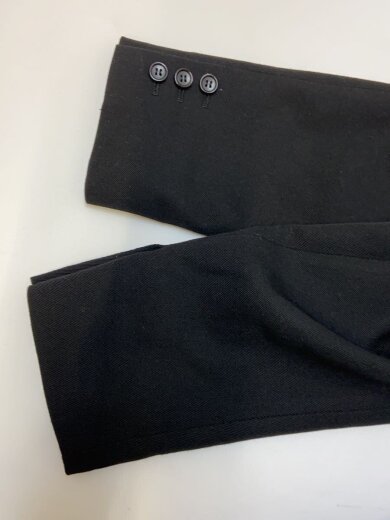 商品画像：AD2025/4本袖/テーラードジャケット/S/ウール/BLK/無地/1P-J023// 5