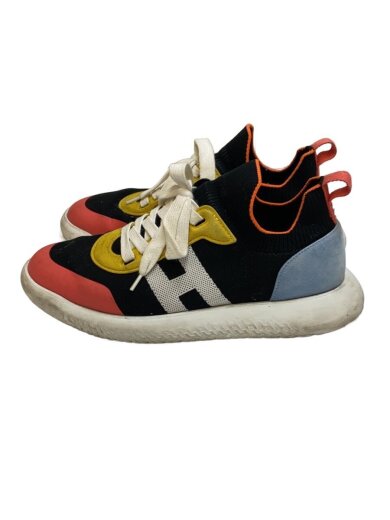 商品画像：スウェード×ニット/ローカットスニーカー/41.5/BLK 1