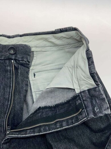 商品画像：13.5oz DENIM 2BOX PLEATED SLACKボトム/S/コットン/BLK/8114-173-0645// 3