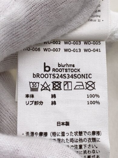 商品画像：SONIC YOUTH/Tシャツ/2/コットン/WHT/bROOTS24S34SONIC 5