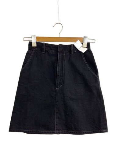 商品画像：Washed Denim Mini Skirt/スカート/S/コットン/BLK/8224-243-0212// 1