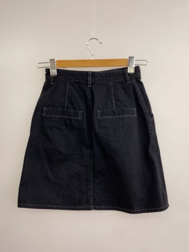 商品画像：Washed Denim Mini Skirt/スカート/S/コットン/BLK/8224-243-0212// 2