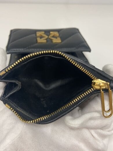 商品画像：3つ折り財布/--/BLK/無地/メンズ/角スレ、傷有 5