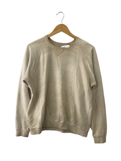 商品画像：ブリーチ加工/スウェット/S/コットン/BEG/無地/AW24-ENJU-45// 1
