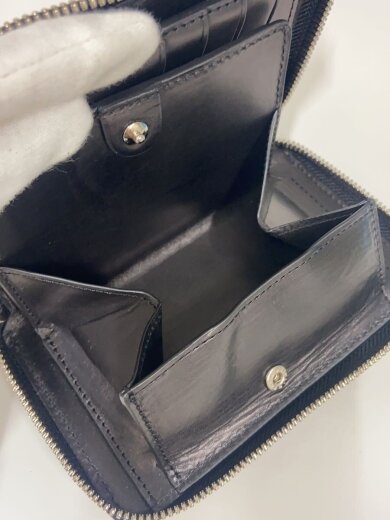 商品画像：2つ折り財布/馬革/BLK/メンズ 5