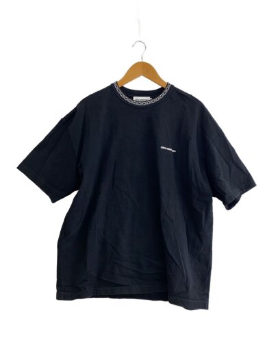商品画像：Tシャツ/S/コットン/BLK/JACQUARD NECK S/S TEE// 1