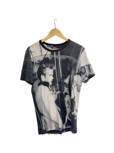 商品画像：フォトプリント/Tシャツ/48/コットン/BLK/総柄 1