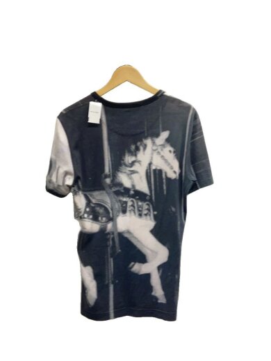 商品画像：フォトプリント/Tシャツ/48/コットン/BLK/総柄 2