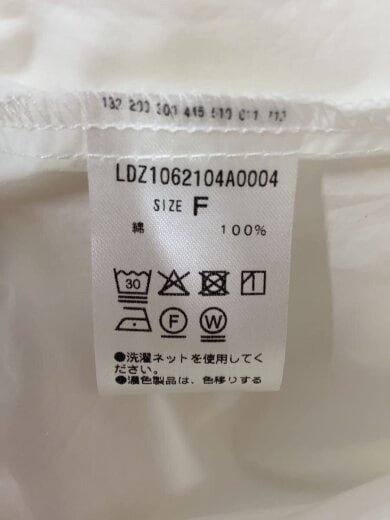 商品画像：長袖ブラウス/FREE/コットン/WHT/LDZ1062104A004 4