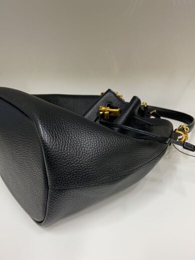 商品画像：レザー2wayミディアムショルダーバッグ/牛革/BLK/ABS02-02 6