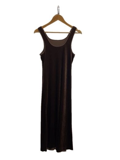 商品画像：Velour Pencil Dress/ノースリーブワンピース/36/BRW/12620303 1