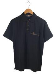 ポロシャツ/S/コットン/BLK/hkk-001-04