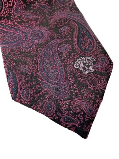 画像：VERSACEネクタイ/シルク/PUP/ペーズリー/メンズ/ICR8R016
