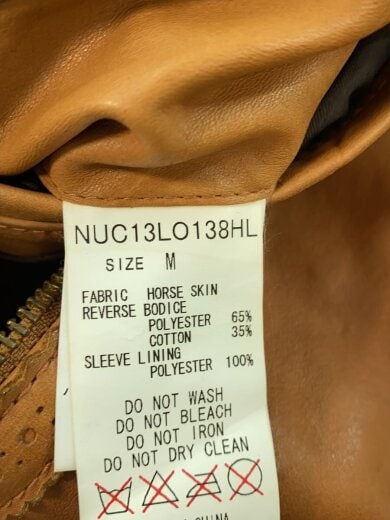 商品画像：レザージャケット・ブルゾン/M/馬革/CML/NUC13LO138HL 4