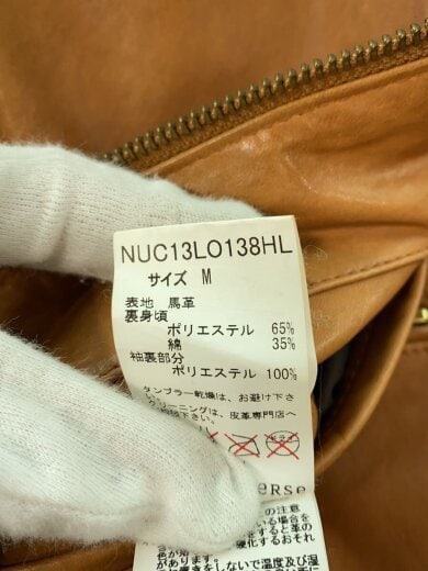 商品画像：レザージャケット・ブルゾン/M/馬革/CML/NUC13LO138HL 5