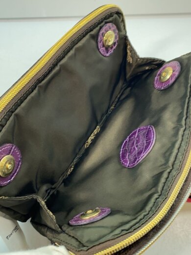 商品画像：クロコ型押し/ウエストバッグ/レザー/PUP 7