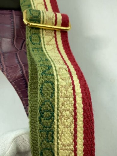 商品画像：クロコ型押し/ウエストバッグ/レザー/PUP 9