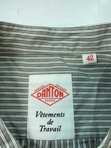 商品画像：半袖シャツ/42/コットン/GRY/ストライプ/JD-3788SCP 3