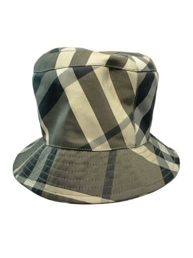 商品画像：バケットハット/S/ポリエステル/BEG/チェック/レディース 3