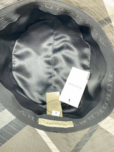 商品画像：バケットハット/S/ポリエステル/BEG/チェック/レディース 4