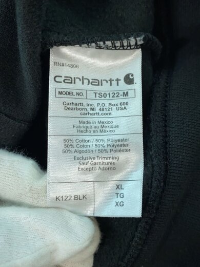 商品画像：ジップパーカー/XL/ポリエステル/BLK/TS0122-M 4