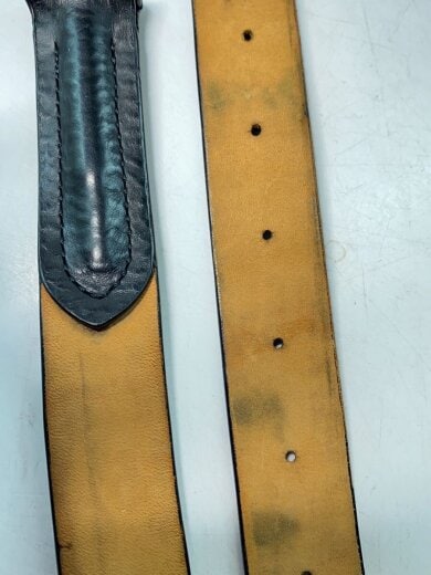 商品画像：ベルト/レザー/BLK/メンズ 6