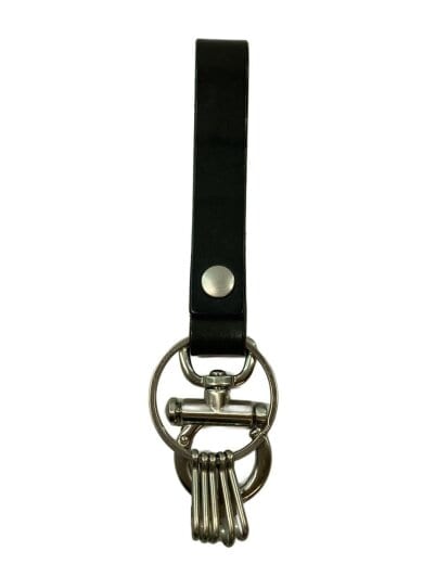 商品画像：キーホルダー/レザー/BLK/メンズ 1