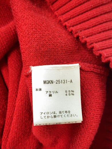 商品画像：ニット・セーター(薄手)/--/アクリル/RED/MGKN-25131-A// 4