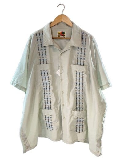 商品画像：90s/キューバシャツ/4ポケット/半袖シャツ/--/--/GRY 1