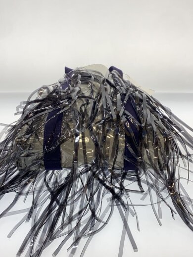 商品画像：トートバッグ/PVC/BLK/フリンジ 4