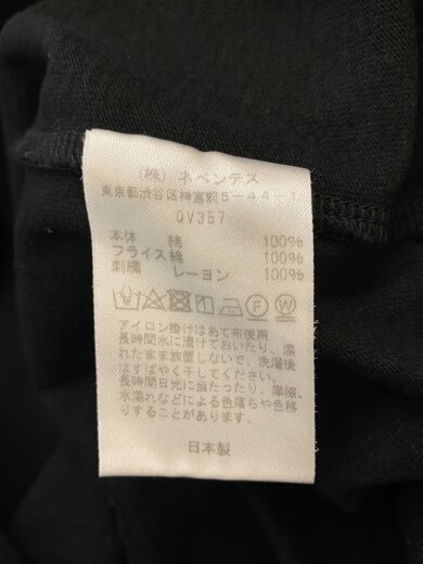 商品画像：Tシャツ/L/コットン/BLK/qv357 4