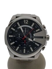 腕時計/アナログ/ステンレス/BLK/SLV/DZ-4308