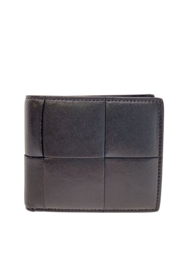 商品画像：2つ折り財布/レザー/BLK/メンズ 1