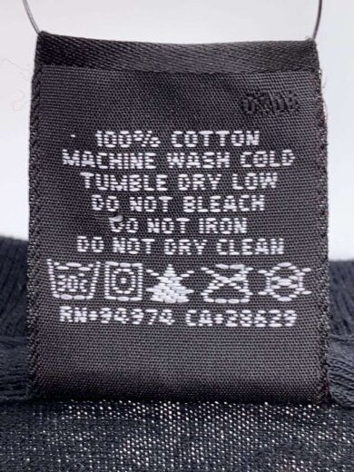 商品画像：Tシャツ/M/コットン/BLK 4