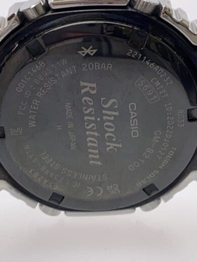 商品画像：ソーラー腕時計_G-SHOCK/アナログ/ステンレス/BLK/SLV 3