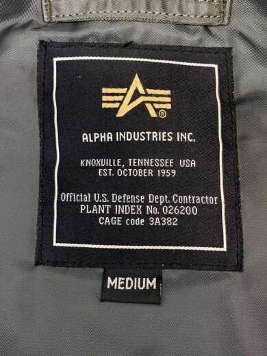 商品画像：フライトジャケット/L/ナイロン/GRN/無地/MIL-J-6279 3