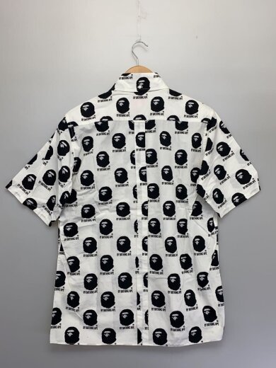 商品画像：半袖シャツ/M/コットン/WHT/総柄 2