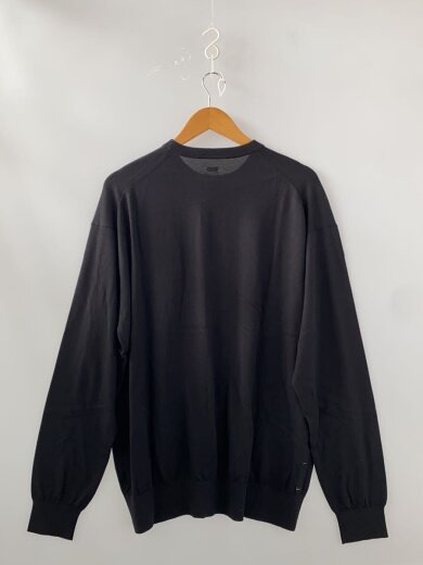 商品画像：ニット・セーター(薄手)/L/コットン/BLK/sq-25ss-kn-01// 2