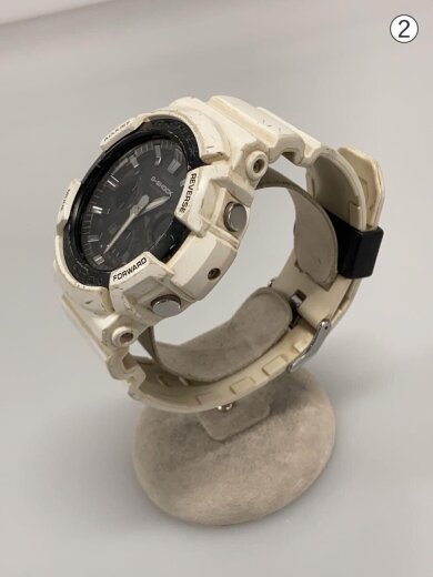 商品画像：ソーラー腕時計・G-SHOCK/デジアナ/ラバー/BLK/WHT/SS// 2