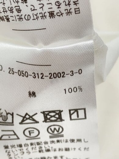 商品画像：長袖シャツ/S/コットン/WHT/無地/25-050-312-2002-3-0// 4