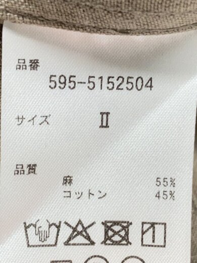 商品画像：25SS/FADED LINEN COTTON PLAINWEAVE/2/リネン/BRW/595-5152504// 4