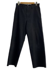 ワイドパンツ/M/コットン/BLK/TD-P003