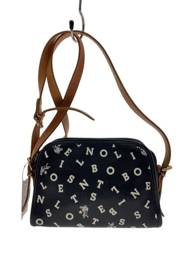 商品画像：ショルダーバッグ/レザー/BLK/総柄/日本限定/台形 1