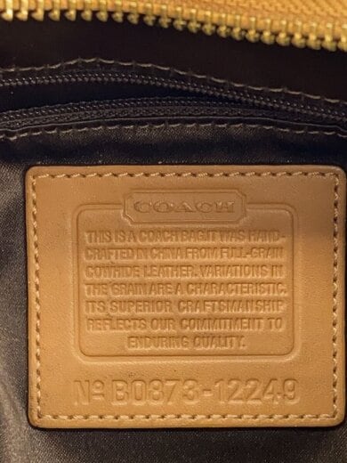 画像：COACHショルダーバッグ/レザー/CML/無地/ホーボーバッグ5