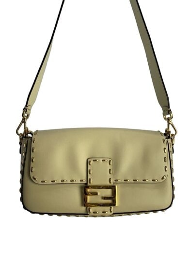 商品画像：ショルダーバッグ/レザー/CRM/無地/8BR600/バゲット 1