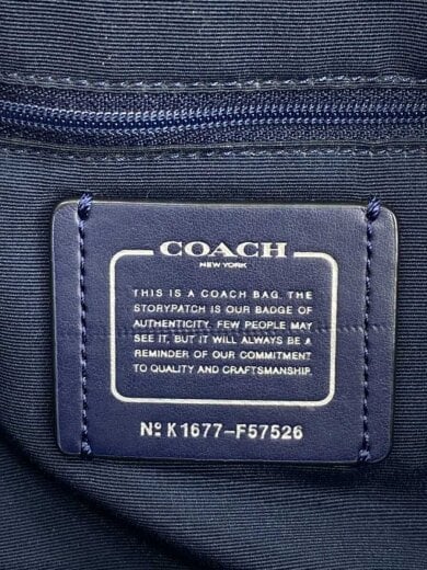 商品画像：トートバッグ_ブルー/レザー/NVY/無地 5